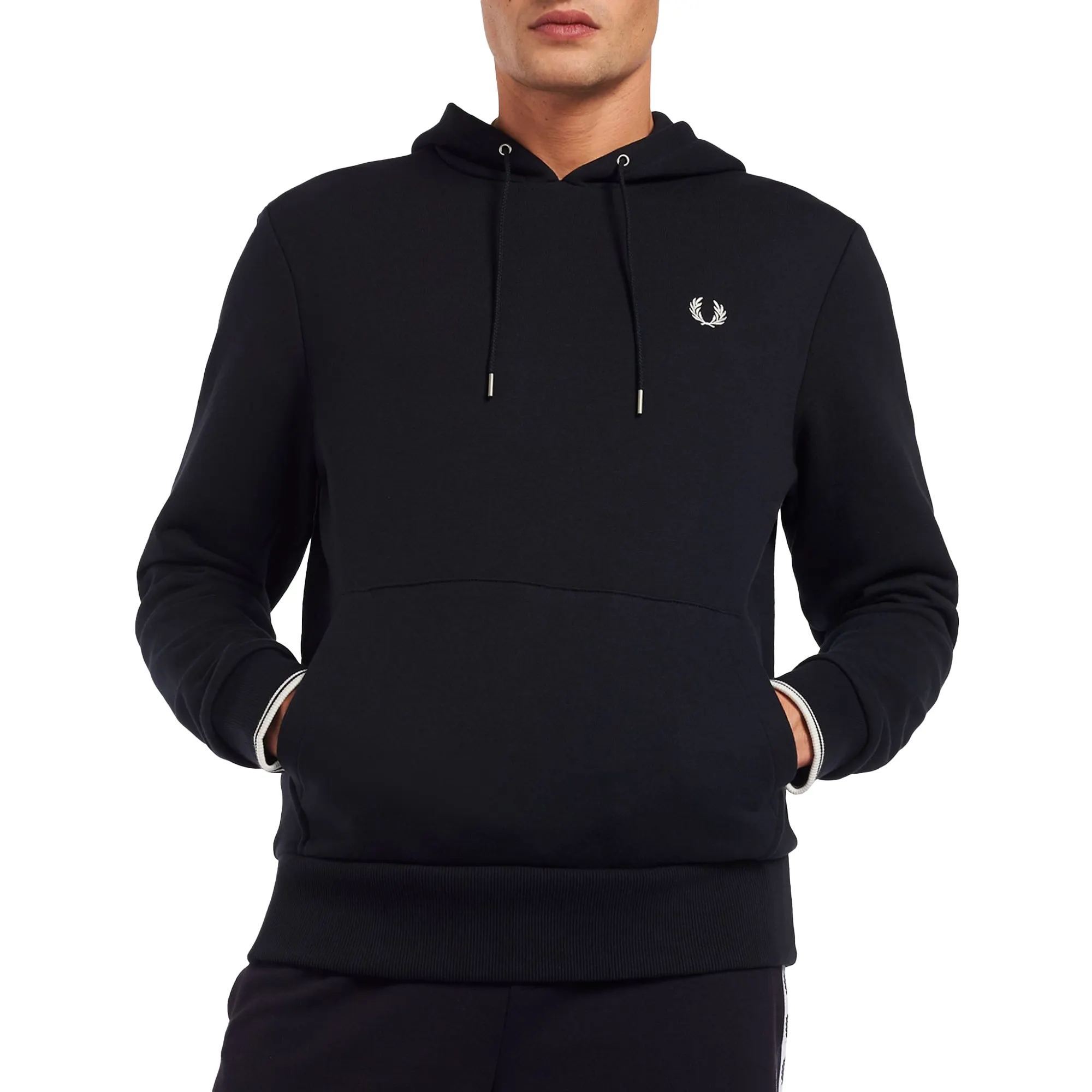 Fred Perry Tipped Hoodie Heren | PlutoSport